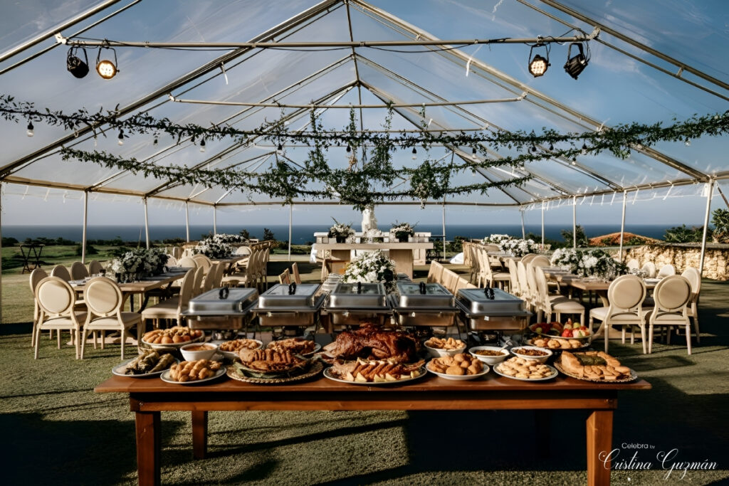 Mesa recepción boda de destino en Puerto Rico
